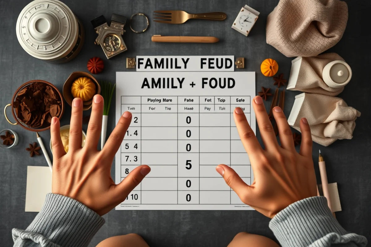 family feud template with scoreboard — Family Feud Template With Scoreboard (the finished result)